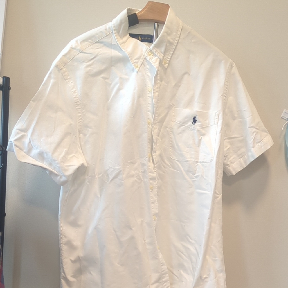 Polo by Ralph Lauren Men's White Short Sleeve Shirt